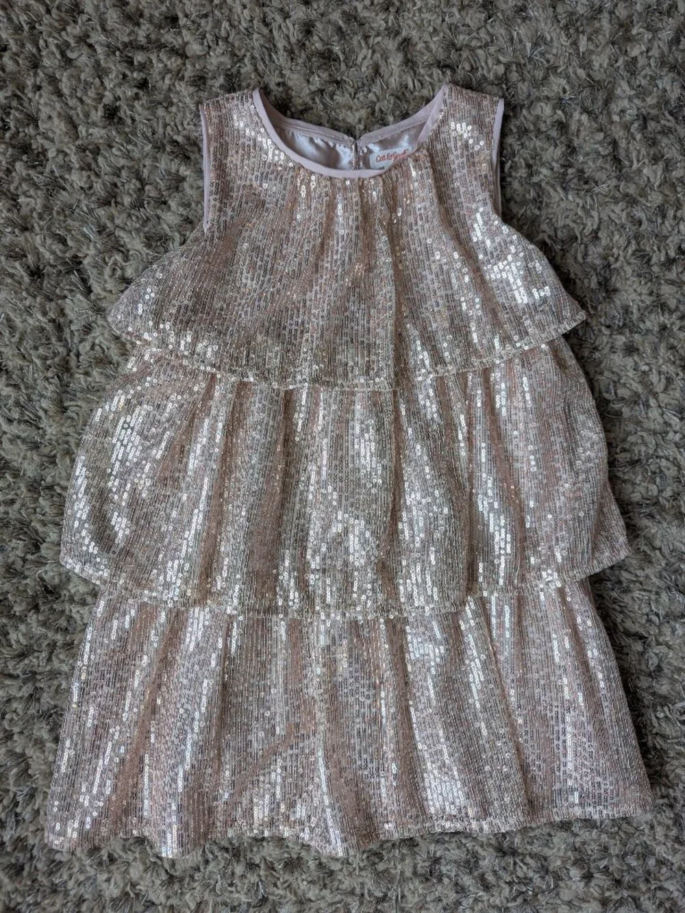 Cat & Jack gold sequin dress